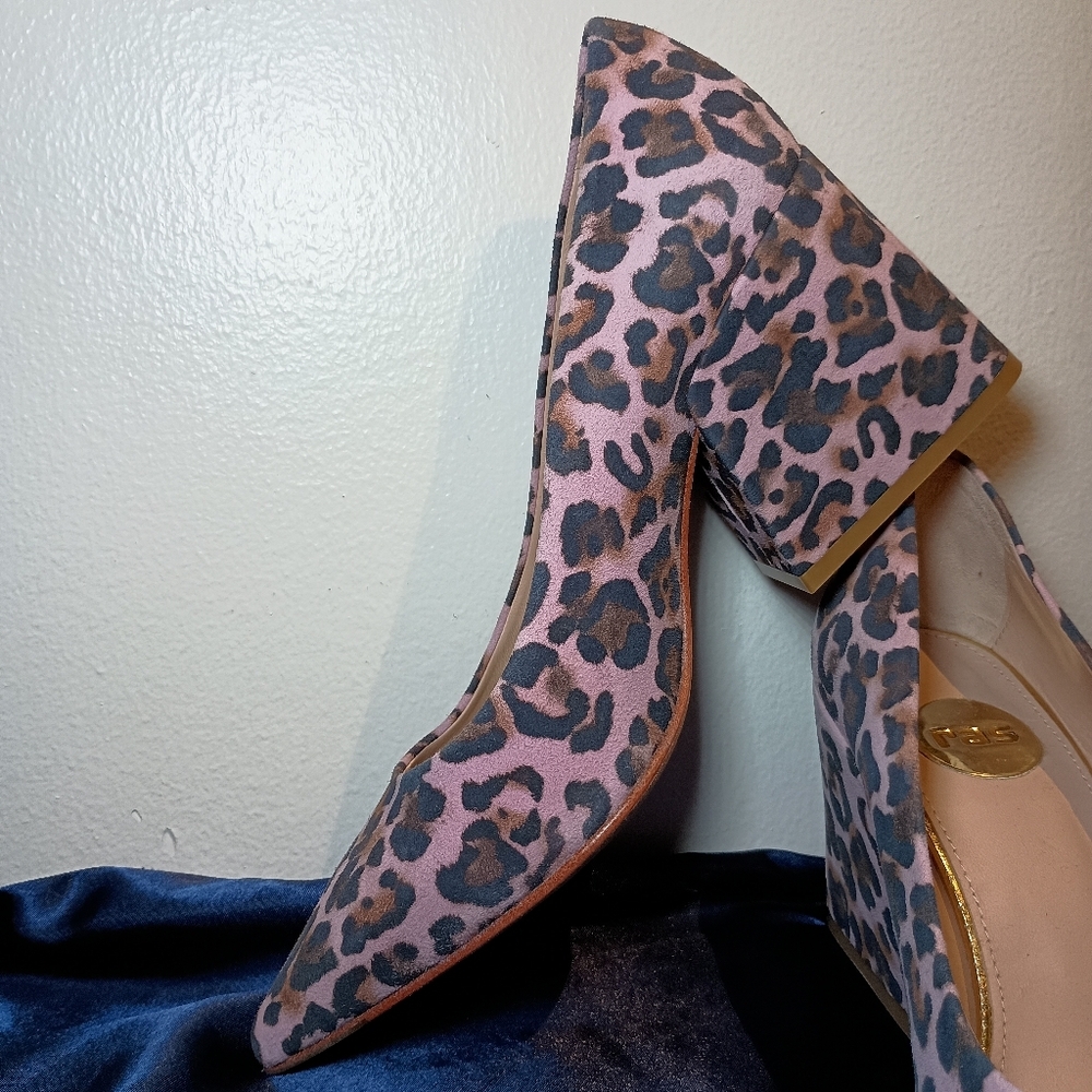 RAS Pink Leopard Print Pumps – EU 37 / US 6.5 Made in Spain | Leather Sole - Picture 13 of 14